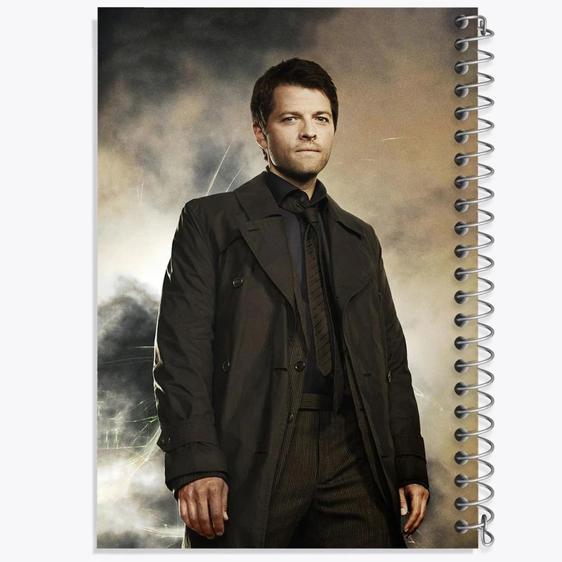 دفتر ژورنال نویسی 50 برگ خندالو مدل نقطه ای طرح کستیل سریال سوپرنچرال Supernatural کد 24522