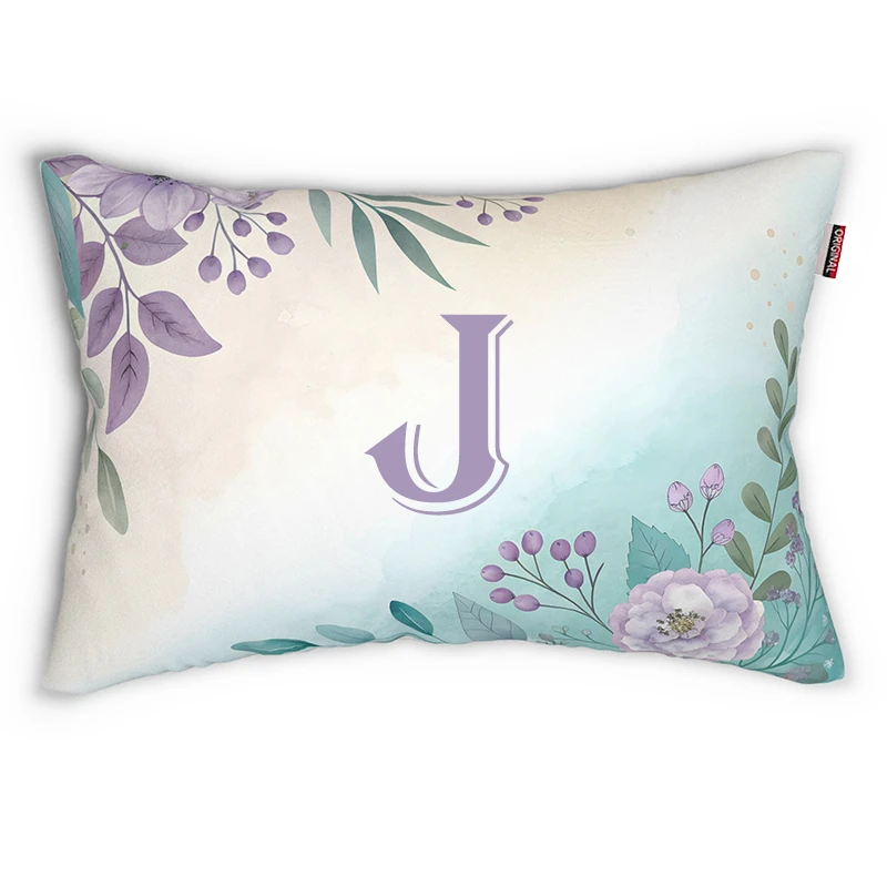 روبالشی پادآفرین مدل گل حرف J کد3