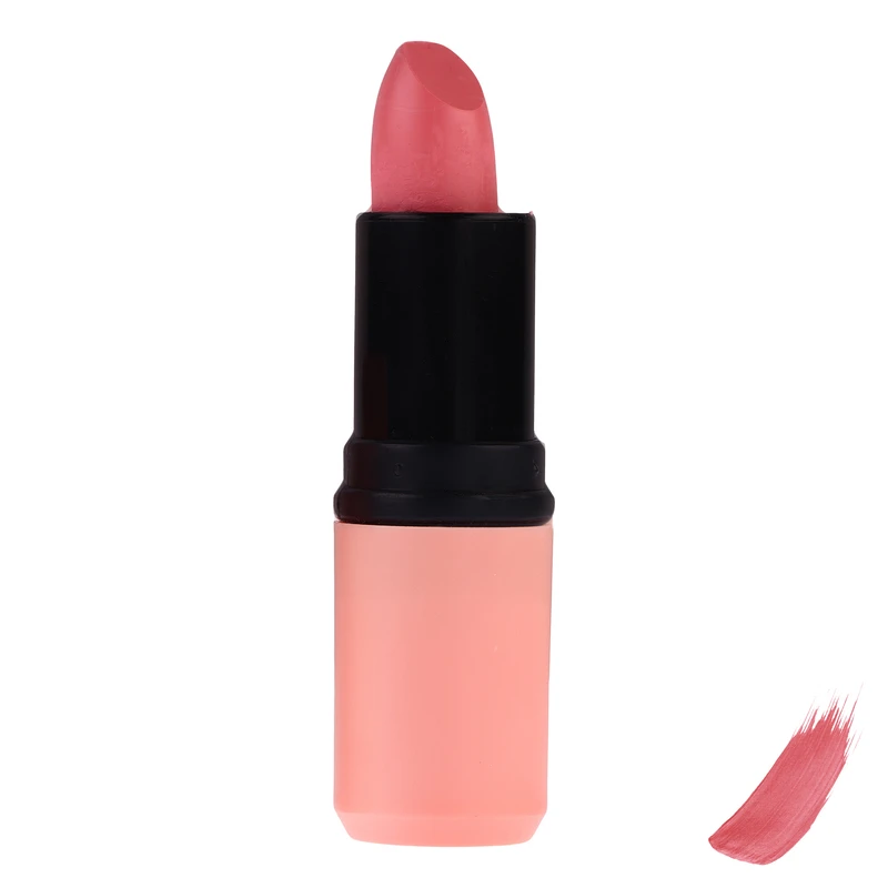 رژ لب جامد مات برانوس مدل Long Lasting رنگ صورتی شماره 606