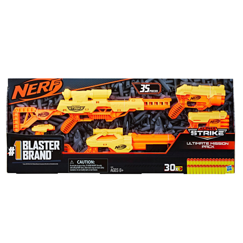 تفنگ بازی نرف مدل Nerf Alpha Strike Ultimate Mission مجموعه 35 عددی