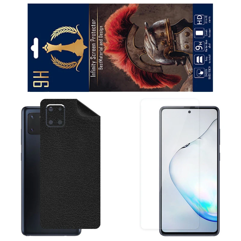 برچسب پوششی اینفینیتی مدل CH مناسب برای گوشی موبایل سامسونگ Galaxy Note 10 به همراه محافظ صفحه نمایش