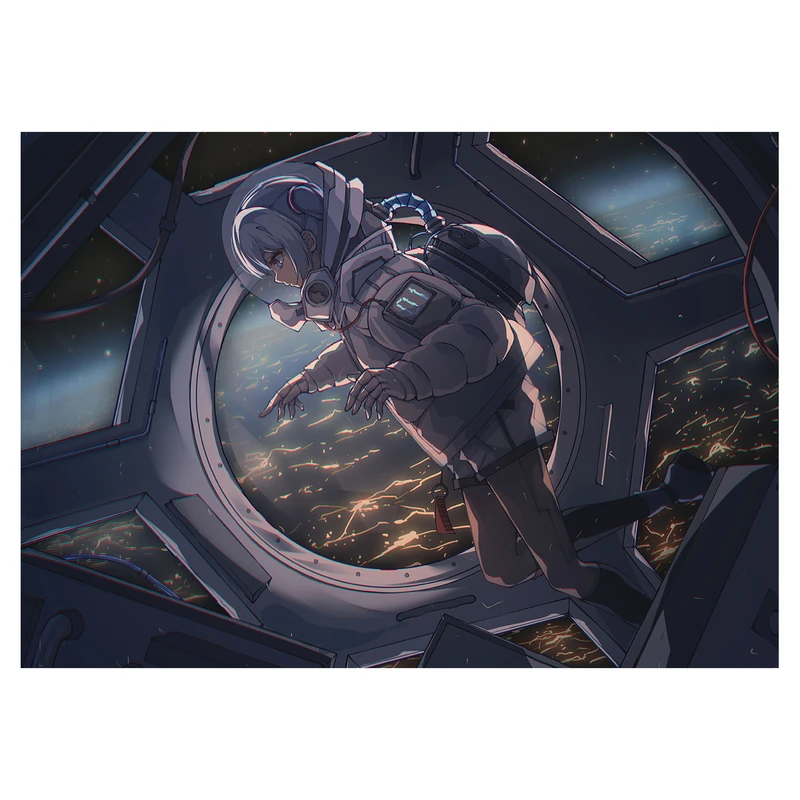 پوستر طرح فضانورد کد 974