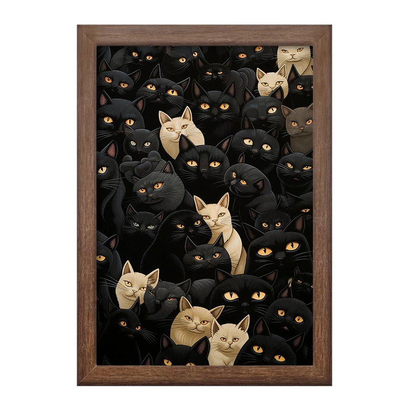 تابلو خندالو طرح گربه (Cat) کد F977