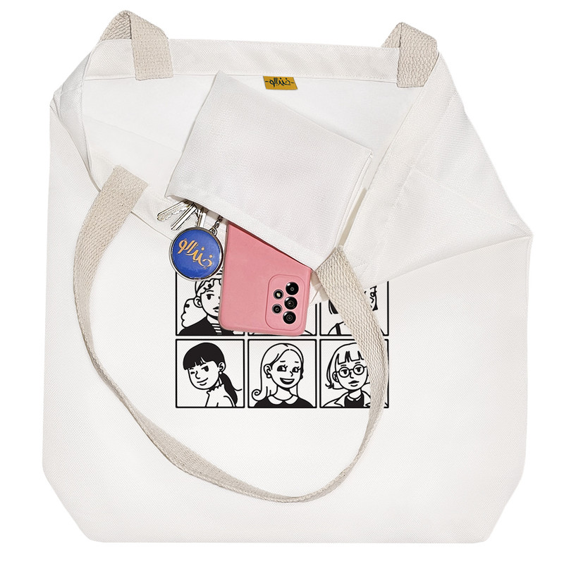 ساک خرید خندالو مدل پرتره دخترها کد 8580