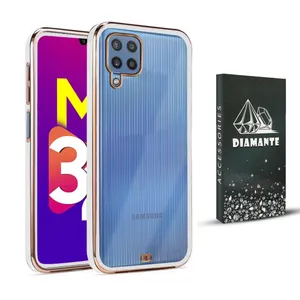 کاور دیامانته مدل Nahid Navy مناسب برای گوشی موبایل سامسونگ Galaxy M32 4G