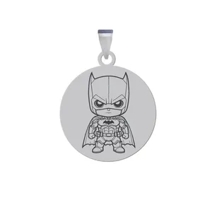 آویز گردنبند زنانه و مردانه هایکا مدل شخصیت کارتونی بتمن کد ja.h 206