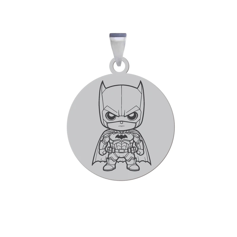 آویز گردنبند زنانه و مردانه هایکا مدل شخصیت کارتونی بتمن کد ja.h 206