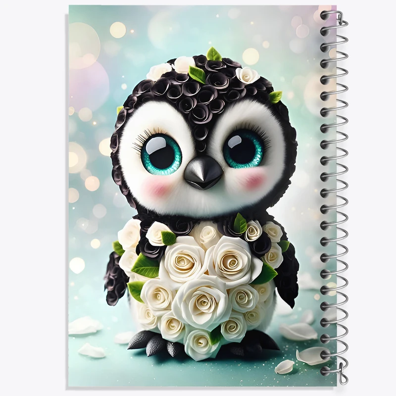 دفتر لیست خرید 50 برگ خندالو طرح پنگوئن بانمک کد F7523