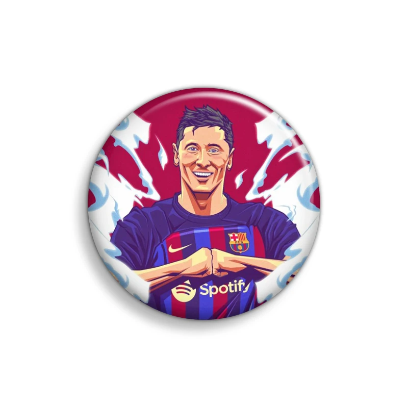 پیکسل ابیگل طرح لواندوفسکی بارسلونا کد 065