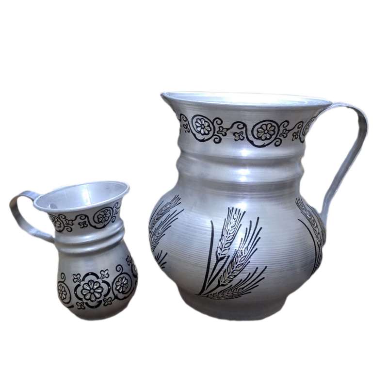 پارچ و لیوان سنتی طرح قلمکاری