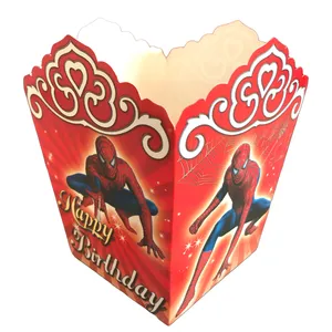 ظرف پاپ کورن مسترتم طرح مرد عنکبوتی پلاس بسته 10 عددی