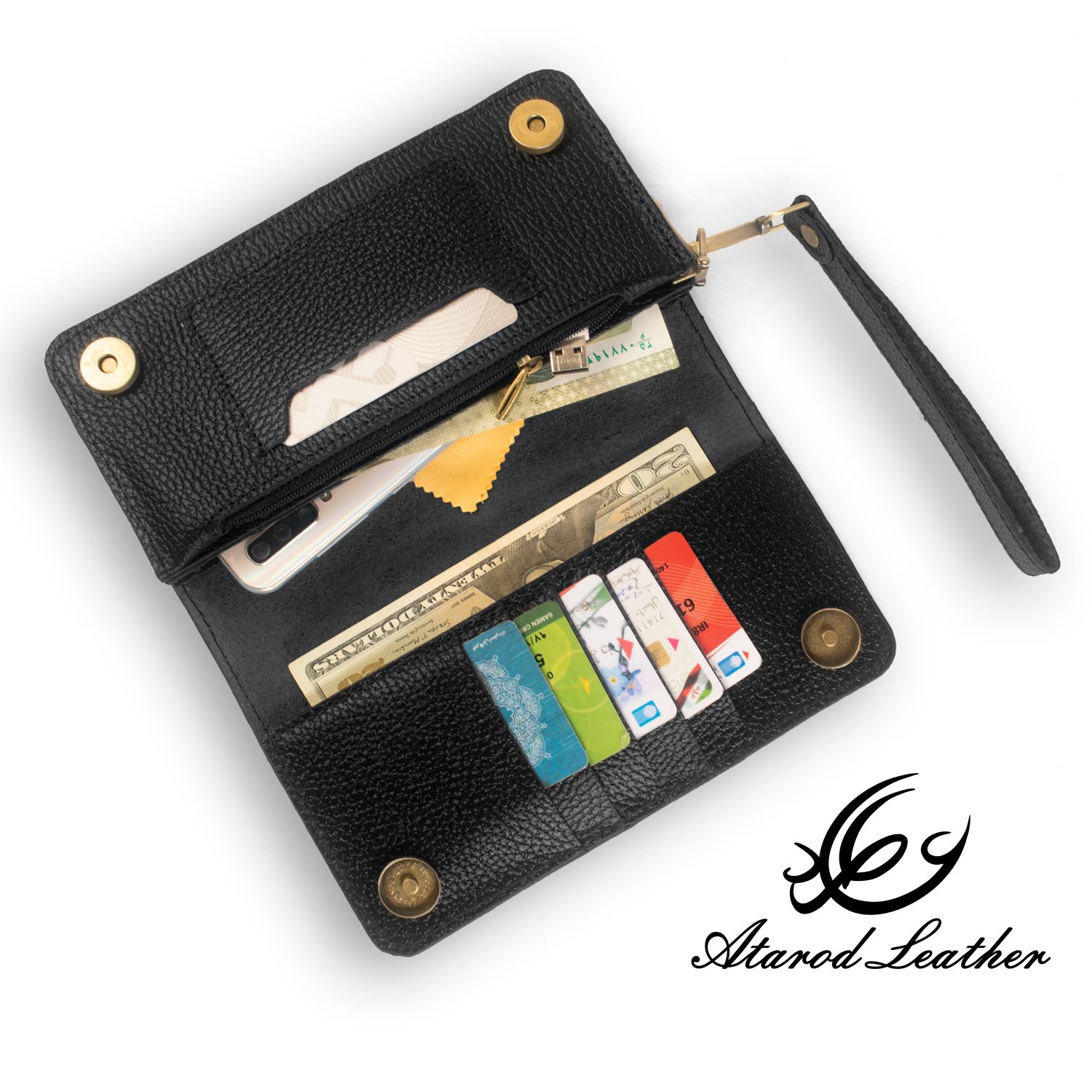 کیف پول چرم عطارد مدل چرم طبیعی کد DPR20 -  - 5