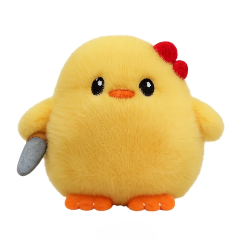 عروسک پولیشی مدل جوجه کارد بدست کد nilin01 ارتفاع ۱۰ سانتی متر