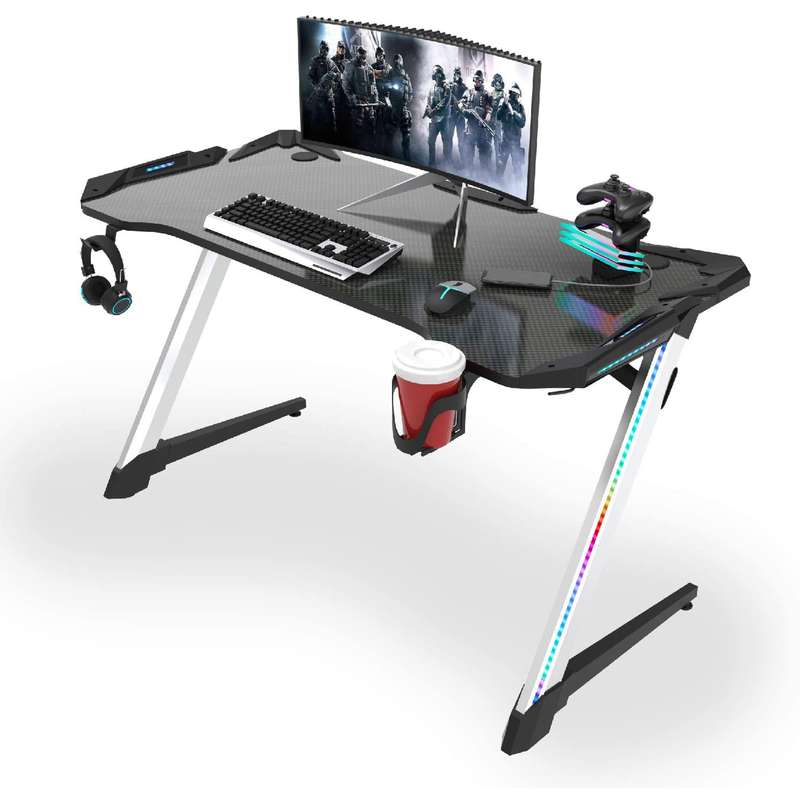 میز کامپیوتر مدل VORDERN Z-Shaped Gaming RGB