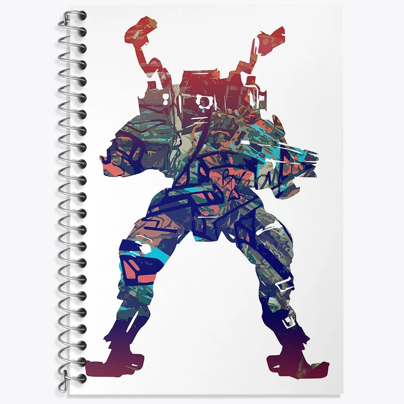 دفتر لغت 50 برگ خندالو طرح بازی تایتان فال (Titanfall) کد 32612