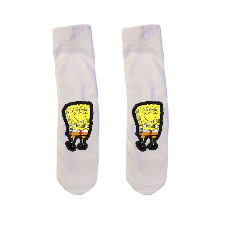 جوراب مردانه مدل باب اسفنجی کد 1273