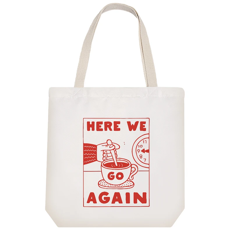 ساک خرید خندالو مدل Here We Go Again کد 9025