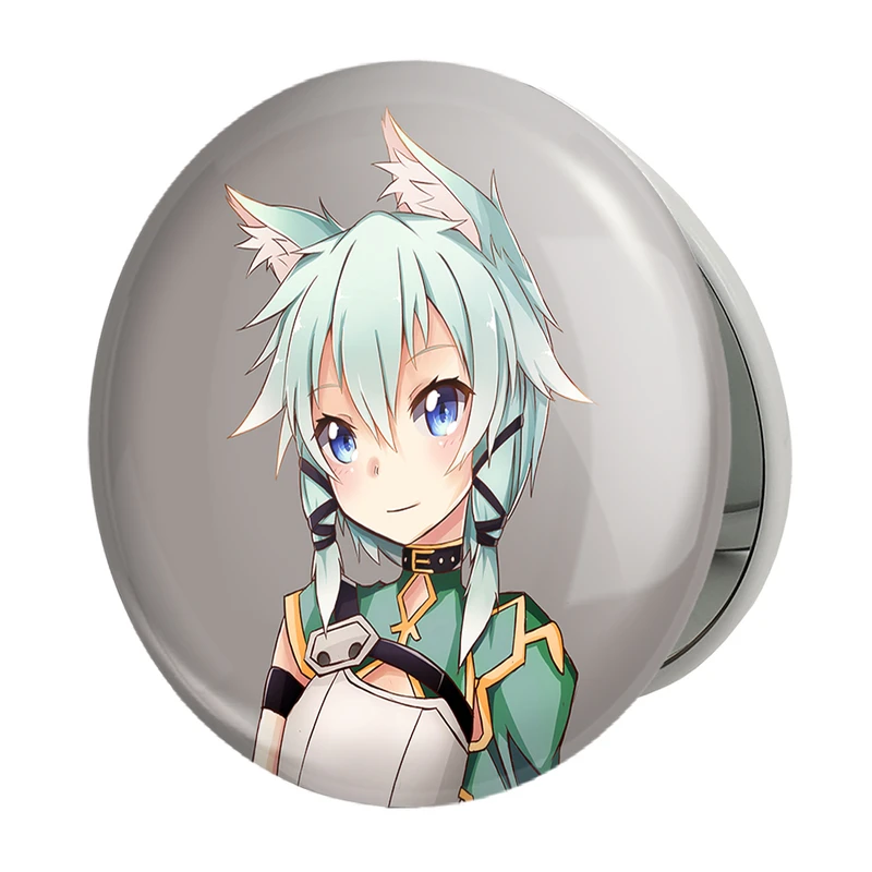 آینه جیبی خندالو طرح سینون انیمه هنر شمشیر زنی آنلاین مدل تاشو کد 10128 