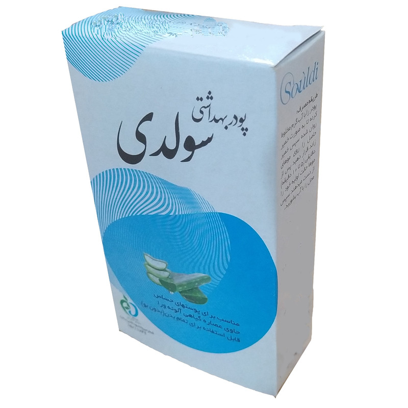 پودر موبر سولدی مدل آلوئه ورا  وزن 100 گرم مجموعه 12 عددی