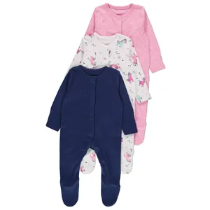 بادی آستین بلند نوزادی جورج مدل PONY789365 مجموعه 3 عددی