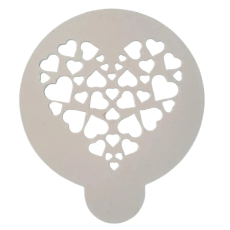 شابلون قهوه مدل قلب