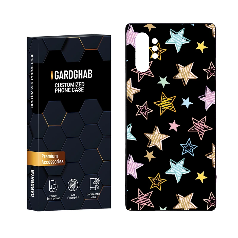 کاور گارد قاب مدل دورژله ای پشت گلس دخترانه مناسب برای گوشی موبایل سامسونگ Galaxy Note 10 Plus