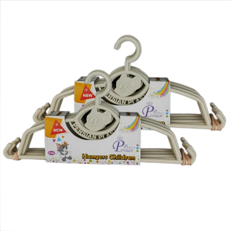 چوب لباسی پارسیان پلاستیک مدل تام و جری بسته 12 عددی 