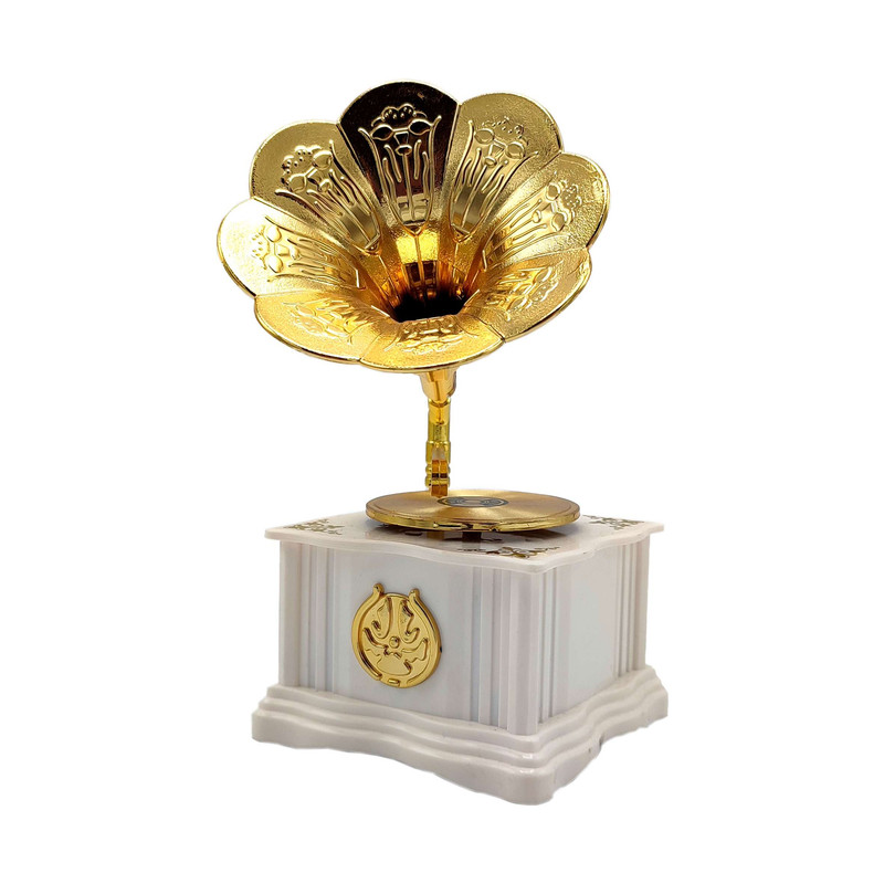 جعبه موزیکال مدل کوکی طرح گرامافون