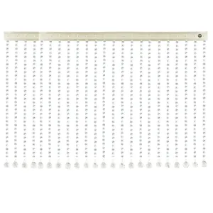 پرده آریا کریستال مدل ساده سایز 120x50 سانتی متر