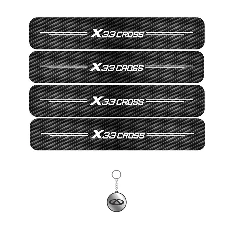 برچسب پارکابی مهدیار طرح کربن کد LCE005 مناسب برای ایکس33 کراس مجموعه 4 عددی به همراه جاکلیدی