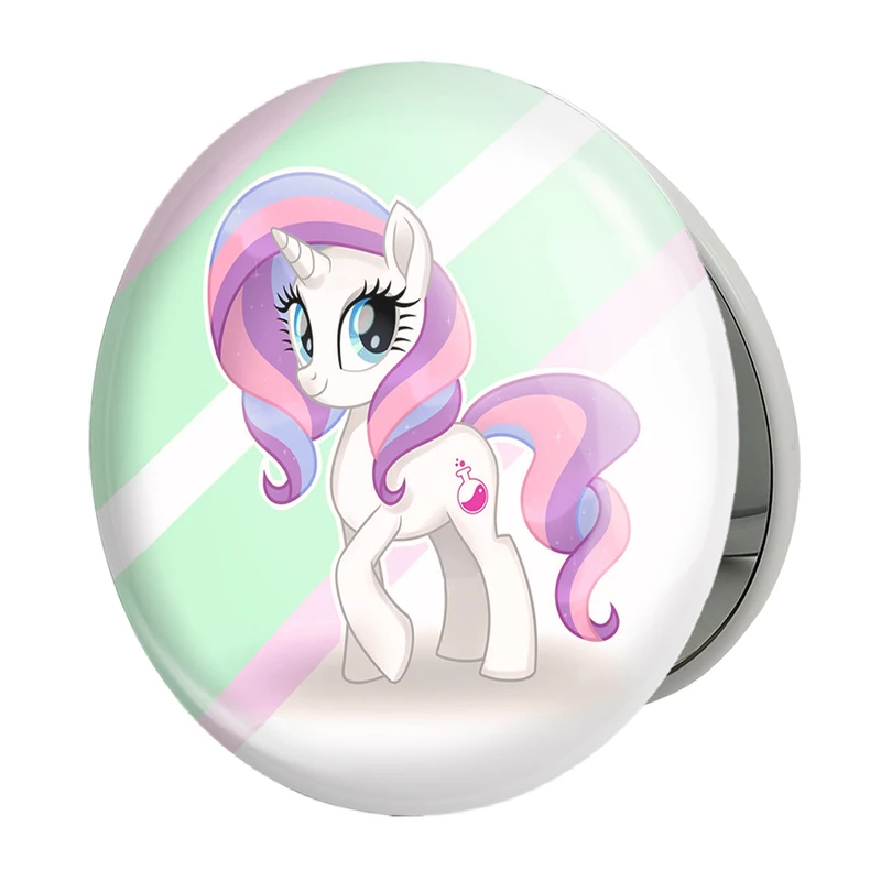 آینه جیبی خندالو طرح اسب پونی مدل تاشو کد 24855 