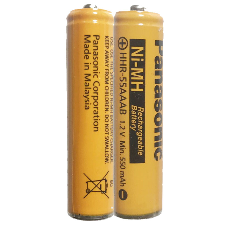 باتری نیم قلمی قابل شارژ پاناسونیک مدل HHR-55AAAB(HRMR03)/Malaysia بسته دو عددی