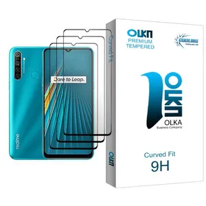 Cooling Olka Glass MIX003 Screen Protector For Realme 5i Pack Of 3