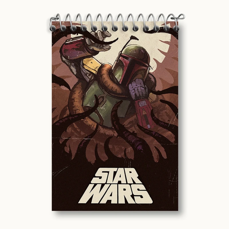 دفتر یادداشت 50 برگ خندالو مدل جنگ ستارگان (Star Wars) کد F1771