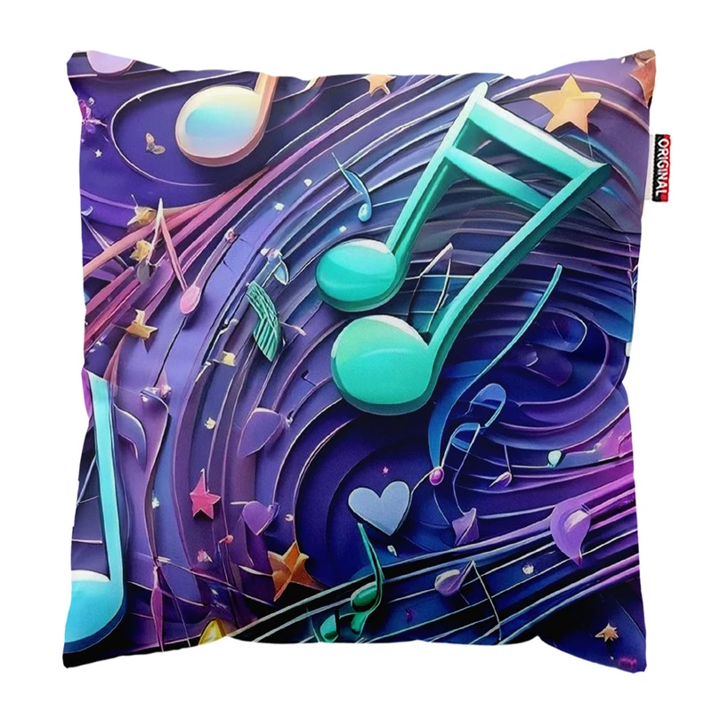 کوسن پاد آفرین طرح موسیقی کد 2920 سایز 30*30 سانتی متر