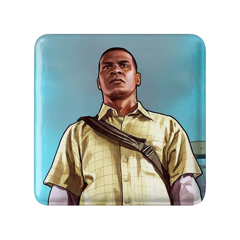 پیکسل خندالو طرح فرانکلین مایکل ترور جی تی ای GTA مدل مربعی کد 30674