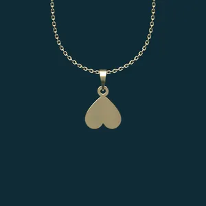 گردنبند طلا 18 عیار زنانه مدوپد مدل قلب کد AA2-1-1272