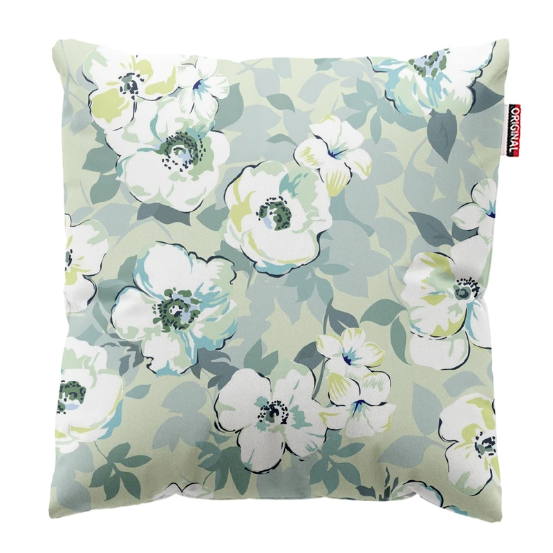 کوسن پاد آفرین مدل مینیمال طرح گل و برگ کد PK403611 سایز 40*40 سانتی متر