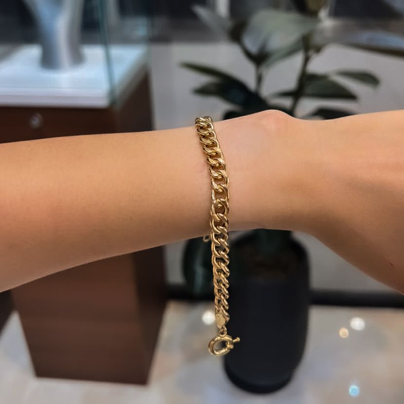 دستبند طلا 18 عیار زنانه مدل  crt7 -  - 2