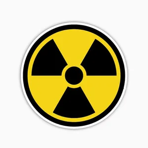 استیکر لپ تاپ و موبایل بووم طرح لوگو رادیواکتیو کد NY38