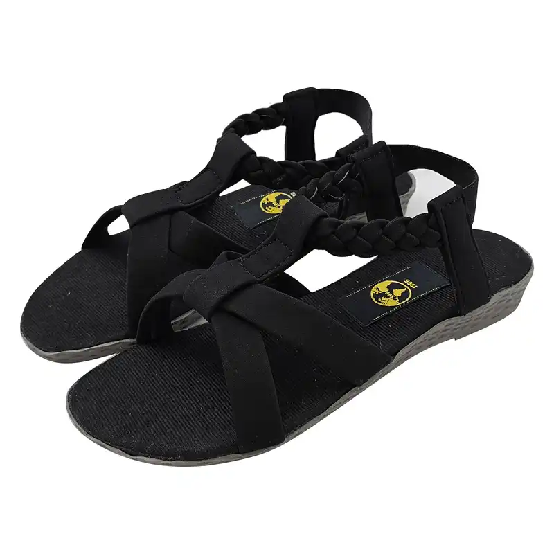 صندل زنانه سیی مدل رومی یونانی کد 2121