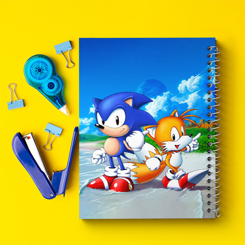 دفتر نقاشی 50 برگ خندالو طرح سونیک (Sonic) کد 37046