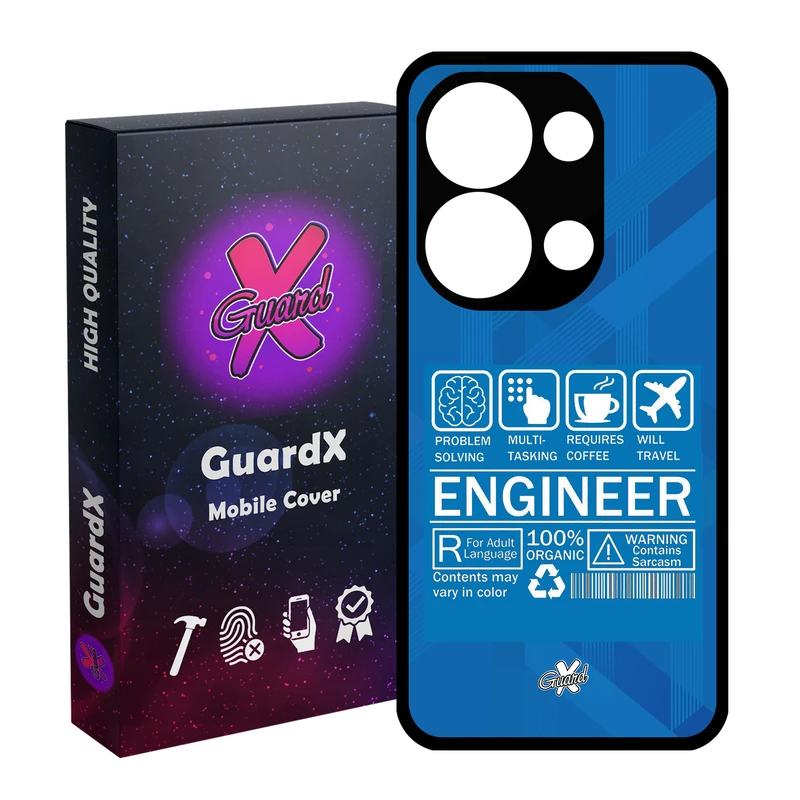 کاور گارد ایکس طرح مهندس مدل Glass10538 مناسب برای گوشی موبایل شیائومی Redmi Note 13 Pro 4G / Poco M6 Pro 4G