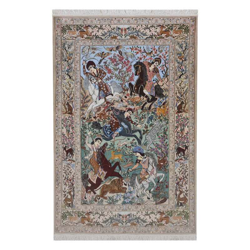 فرش دستبافت سه متری مدل اصفهان کد 1294