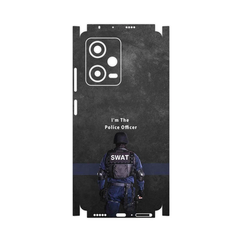 برچسب پوششی ماهوت مدل Police Officer-FullSkin مناسب برای گوشی موبایل شیائومی Redmi Note 12 Pro 5G