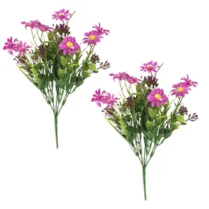 گل مصنوعی مدل بوته بابونه کد 628 بسته 2 عددی