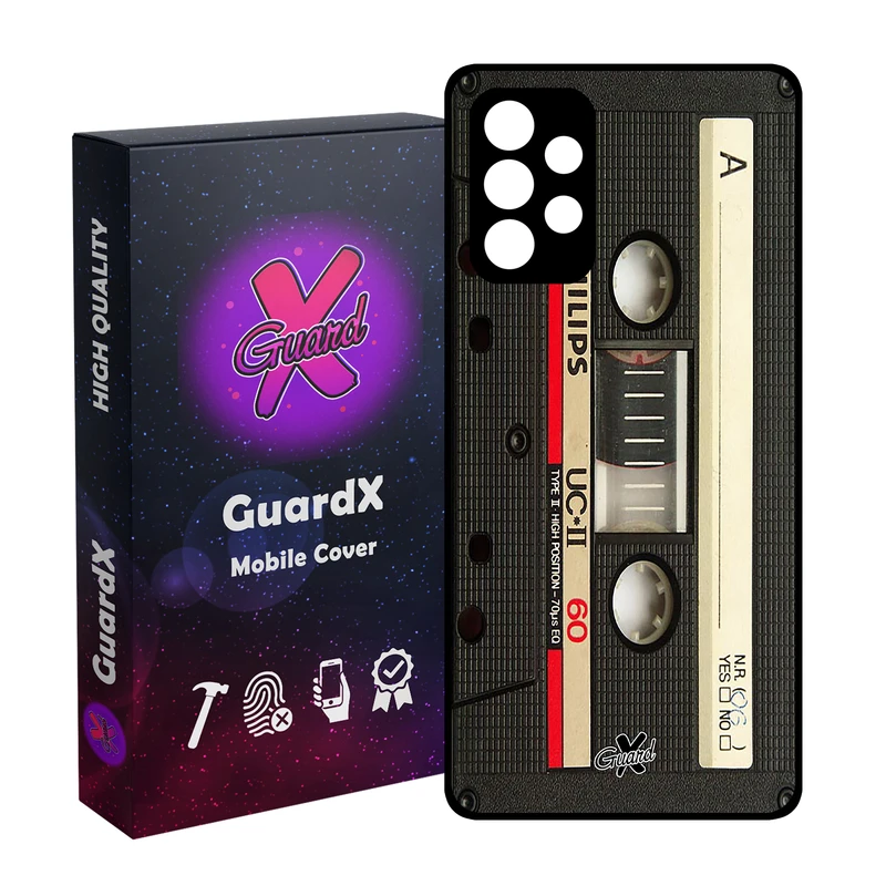 کاور گارد ایکس طرح Cassette مدل Glass10063 مناسب برای گوشی موبایل سامسونگ Galaxy A52