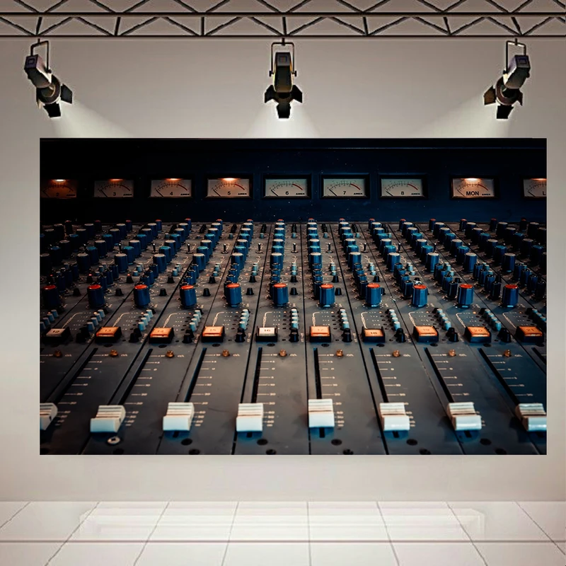 تابلو بوم طرح چرم مخمل موزیک مدل sound panel کد AR31137