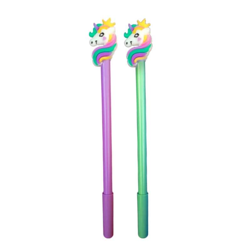 روان نویس مدل یونیکورن رنگارنگ مجموعه 2 عددی