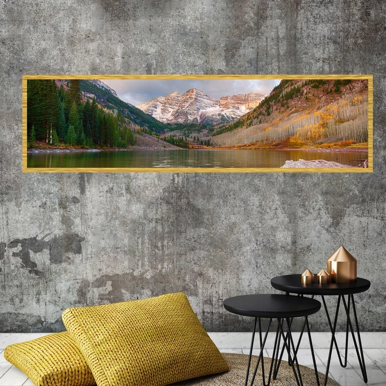 تابلو بکلیت طرح طبیعت درختان پاییزی مدل کشیده T-7669